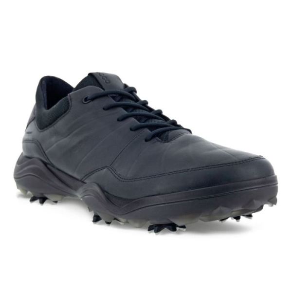 ECCO SHOES -MEN'S CLEATED GOLF STRIKE SHOES-BLACK