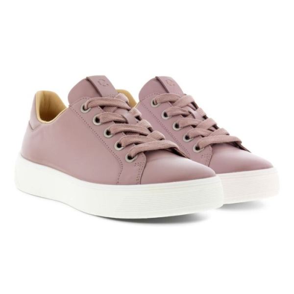 ECCO SHOES -STREET TRAY WOMEN'S LX-WOODROSE/WOODROSE METALLIC