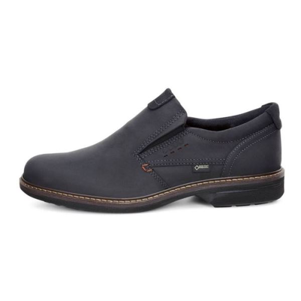 ECCO SHOES -TURN MEN'S SLIP-ON SHOE-BLACK/BLACK