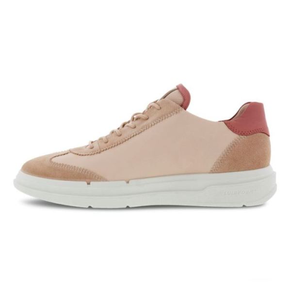 ECCO SHOES -SOFT X WOMEN'S RETRO-INSPIRED SNEAKER-ROSE DUST/ROSE DUST/WHITE/DAMASK ROSE