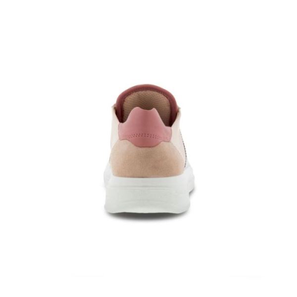 ECCO SHOES -SOFT X WOMEN'S RETRO-INSPIRED SNEAKER-ROSE DUST/ROSE DUST/WHITE/DAMASK ROSE