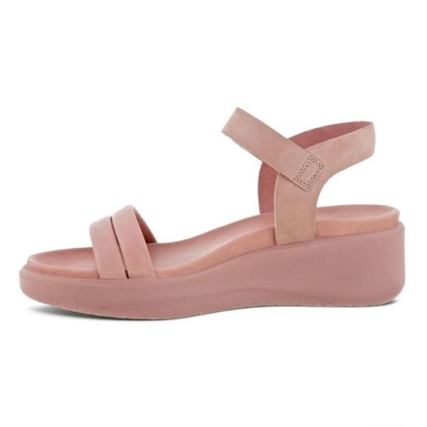 ECCO SHOES -FLOWT LX WOMEN'S WEDGE SANDAL-WOOD ROSE/WOOD ROSE