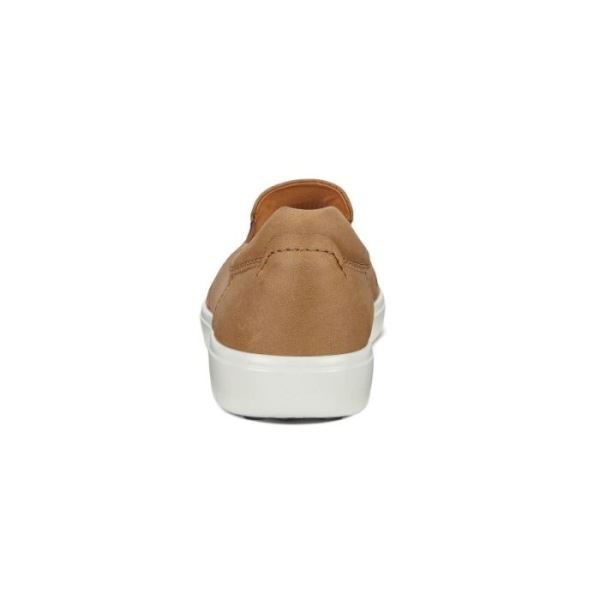 ECCO SHOES -SOFT 7 MEN'S SLIP-ON-CAMEL