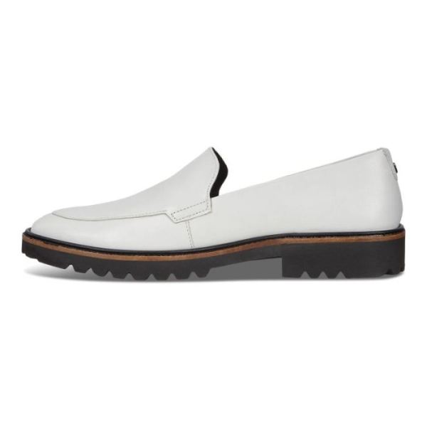 ECCO SHOES -INCISE TAILORED WOMEN'S LOAFER-BRIGHT WHITE