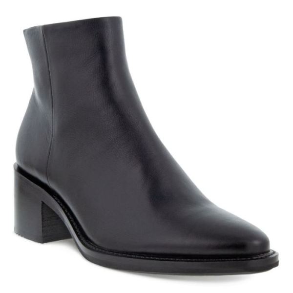 ECCO SHOES -SHAPE 35 SARTORELLE WOMEN'S ANKLE BOOT MID-BLACK