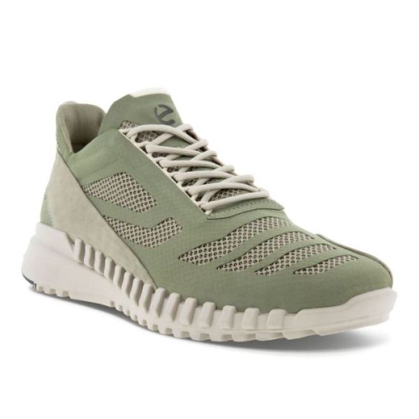 ECCO SHOES -ZIPFLEX MEN'S LOW TEX SHOES-VETIVER/VETIVER