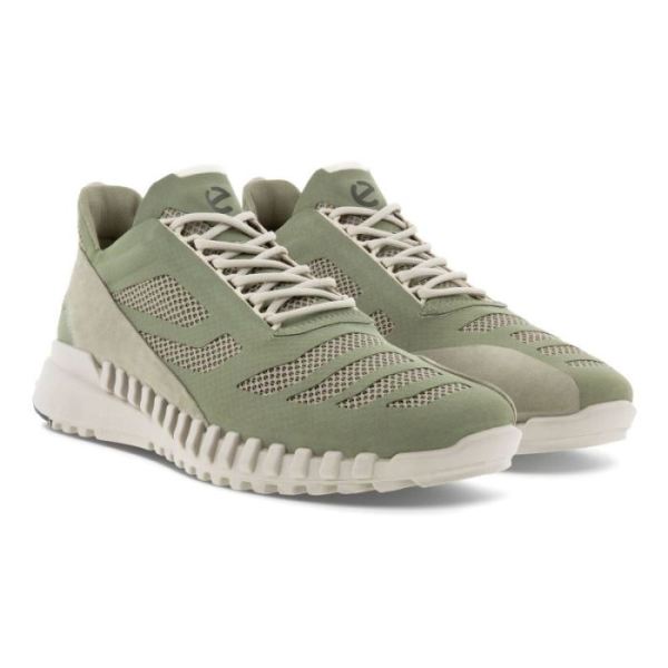 ECCO SHOES -ZIPFLEX MEN'S LOW TEX SHOES-VETIVER/VETIVER