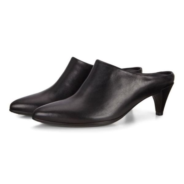 ECCO SHOES -SHAPE 45 WOMEN'S POINTY SLEEK MULES-BLACK