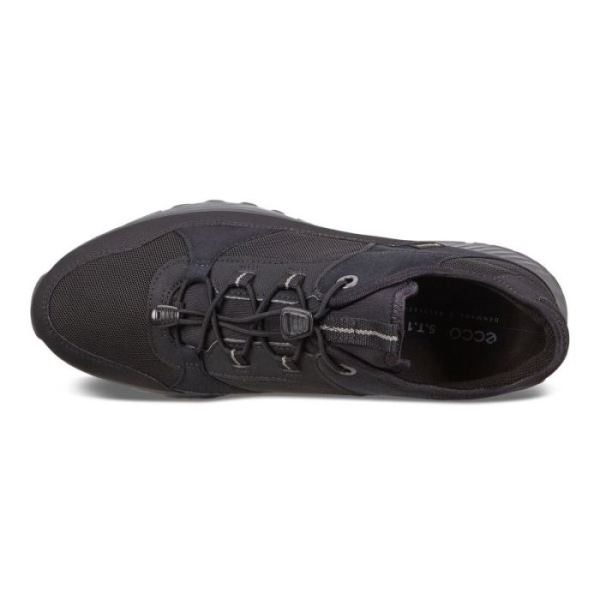 ECCO SHOES -EXOSTRIDE MEN'S LOW GTX SHOES-BLACK