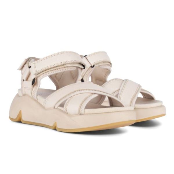 ECCO SHOES -CHUNKY WOMEN'S SPORT SANDAL-LIMESTONE/LIMESTONE