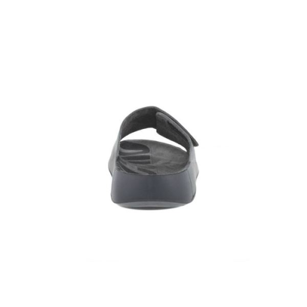 ECCO SHOES -2ND COZMO MEN'S ONE BAND SLIDE-TITANIUM