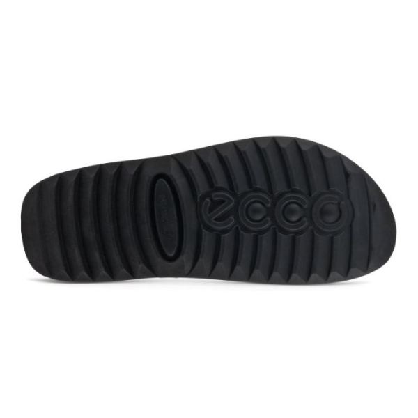 ECCO SHOES -2ND COZMO MEN'S ONE BAND SLIDE-TITANIUM