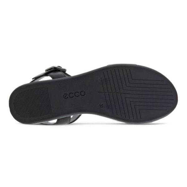 ECCO SHOES -ELEVATE PLATEAU FLAT WOMEN'S SANDAL-BLACK