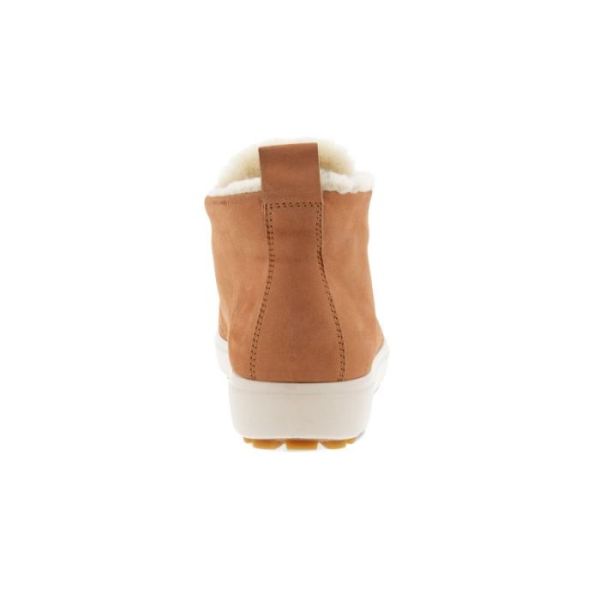 ECCO SHOES -SOFT 7 TRED WOMEN'S SHEARLING ANKLE BOOT-TOFFEE