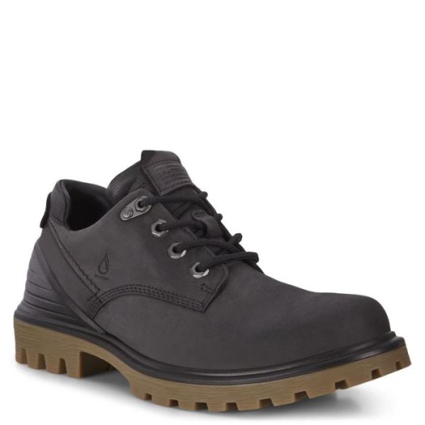 ECCO SHOES -TREDTRAY MEN'S SHOE-BLACK DRAGO