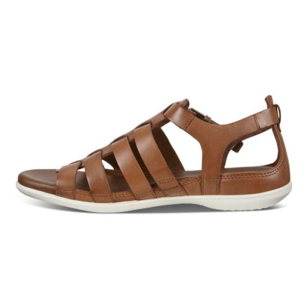 ECCO SHOES -FLASH FLAT SANDAL-MAHOGANY