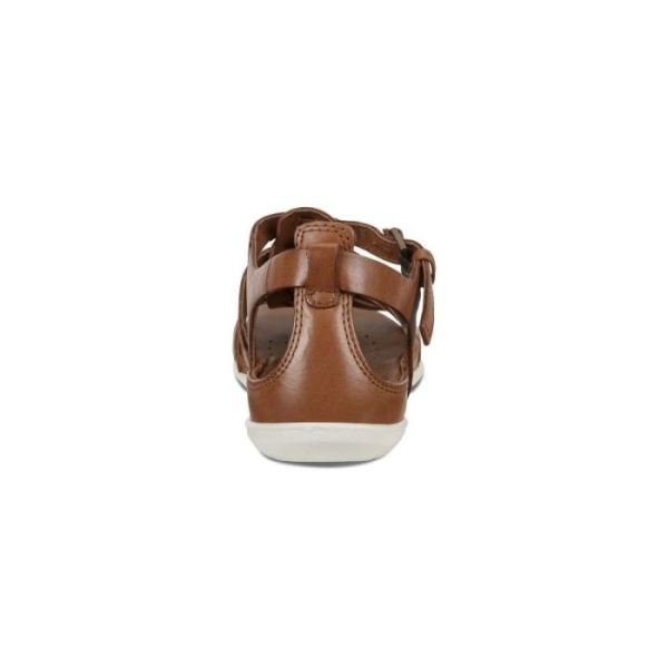 ECCO SHOES -FLASH FLAT SANDAL-MAHOGANY