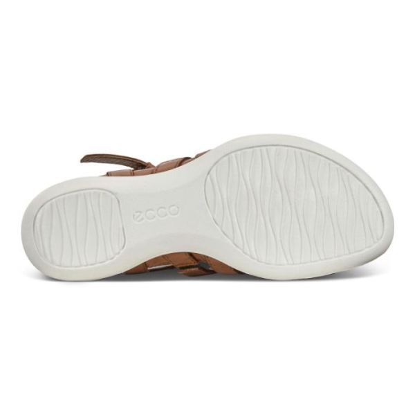 ECCO SHOES -FLASH FLAT SANDAL-MAHOGANY