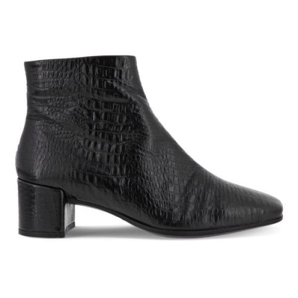 ECCO SHOES -SHAPE 35 SQUARED WOMEN'S ANKLE BOOT-BLACK