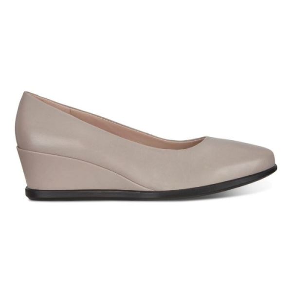 ECCO SHOES -SHAPE 45 WEDGE WOMEN'S PUMP-GREY ROSE