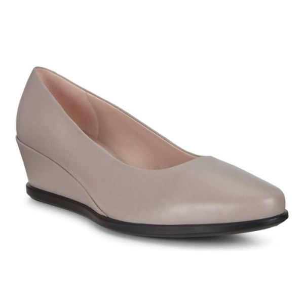 ECCO SHOES -SHAPE 45 WEDGE WOMEN'S PUMP-GREY ROSE