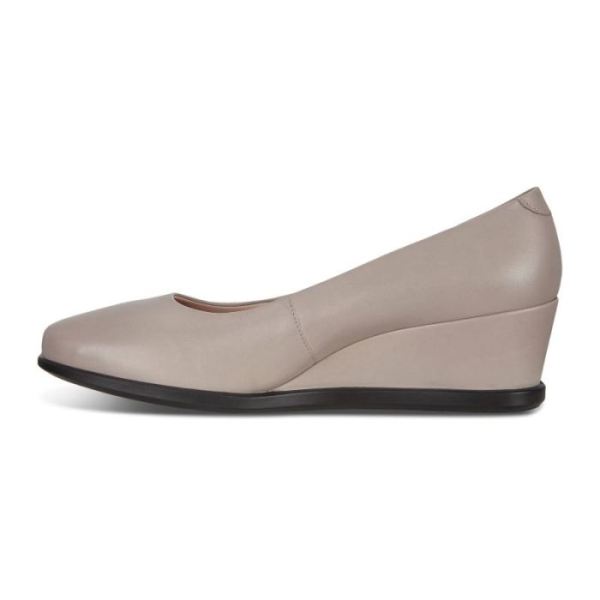 ECCO SHOES -SHAPE 45 WEDGE WOMEN'S PUMP-GREY ROSE