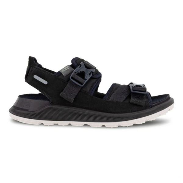 ECCO SHOES -EXOWRAP WOMEN'S 2 STRAP BUCKLE-BLACK/BLACK