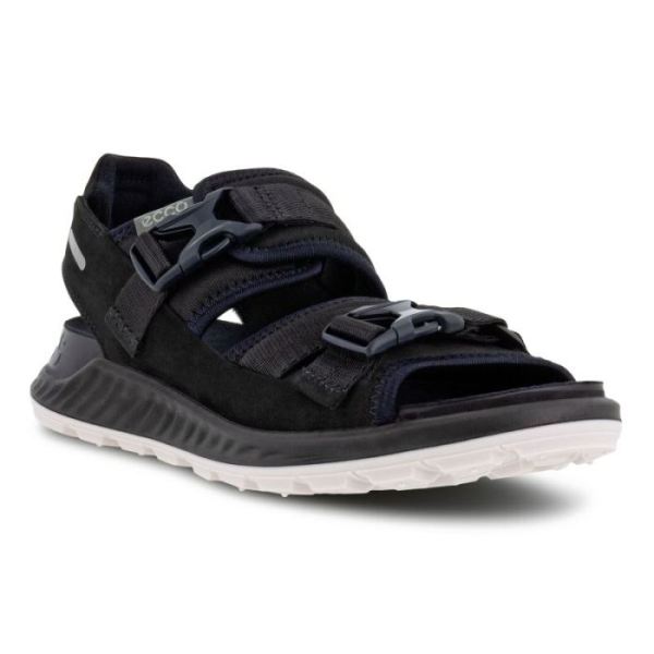 ECCO SHOES -EXOWRAP WOMEN'S 2 STRAP BUCKLE-BLACK/BLACK