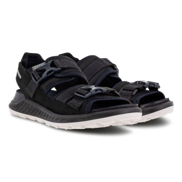 ECCO SHOES -EXOWRAP WOMEN'S 2 STRAP BUCKLE-BLACK/BLACK