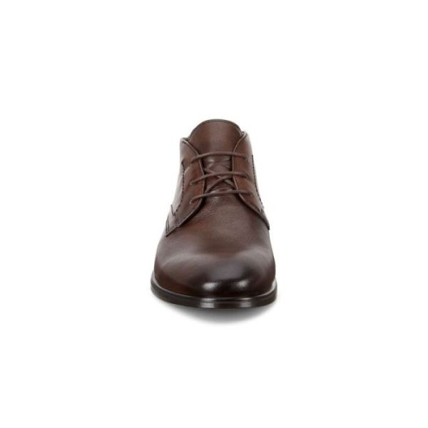 ECCO SHOES -MELBOURNE MEN'S DRESS BOOT-COCOA BROWN