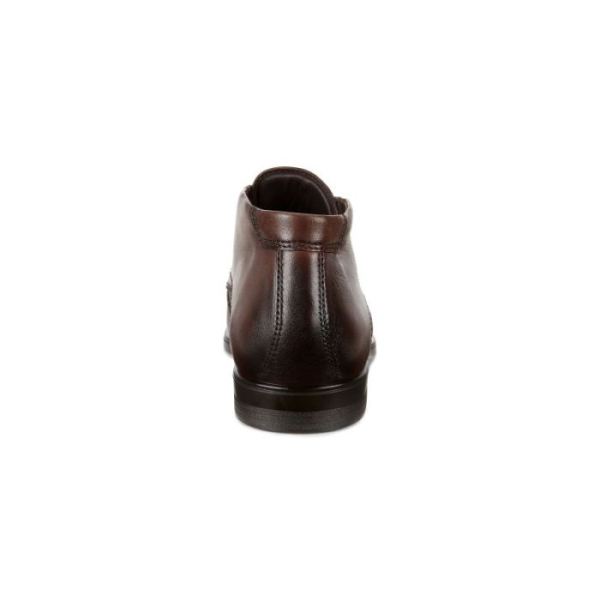 ECCO SHOES -MELBOURNE MEN'S DRESS BOOT-COCOA BROWN