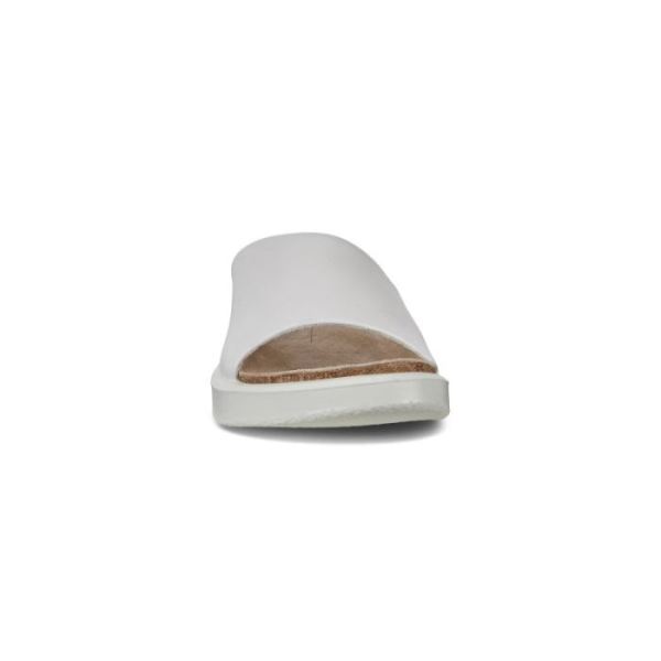 ECCO SHOES -CORKSPHERE WOMEN'S SLIP-ON SANDALS-BRIGHT WHITE