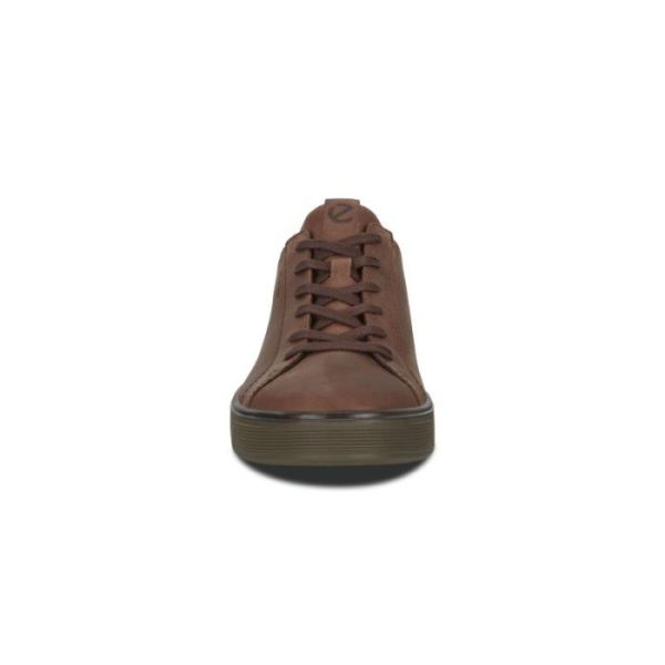 ECCO SHOES -STREET TRAY MEN'S GTX SNEAKER-COCOA BROWN/COCOA BROWN