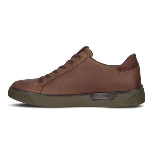 ECCO SHOES -STREET TRAY MEN'S GTX SNEAKER-COCOA BROWN/COCOA BROWN