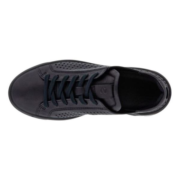 ECCO SHOES -STREET TRAY W LACED SHOES-BLACK