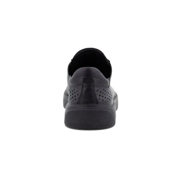 ECCO SHOES -STREET TRAY W LACED SHOES-BLACK