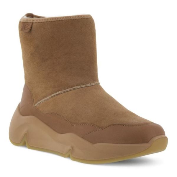 ECCO SHOES -CHUNKY WOMEN'S SNEAKER HYGGE BOOT-TOFFEE/TOFFEE