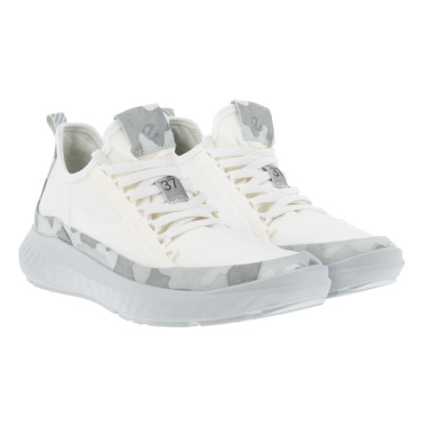 ECCO SHOES -ATH-1FW WOMEN'S SLIP ON LX-WHITE/BRIGHT WHITE