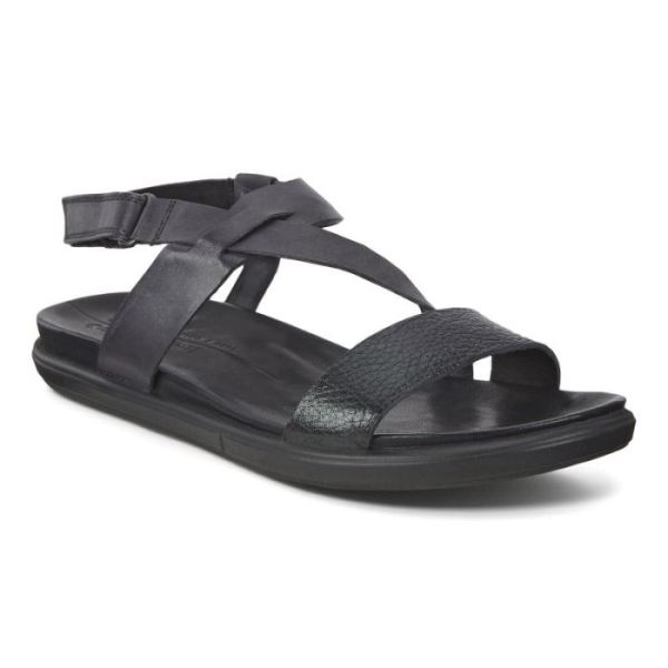 ECCO SHOES -SIMPIL SANDAL FLAT WOMEN'S SANDAL-BLACK/BLACK