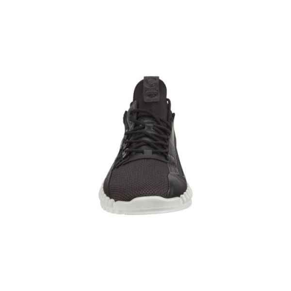 ECCO SHOES -ZIPFLEX MEN'S LOW SHOES-MOONLESS/BLACK