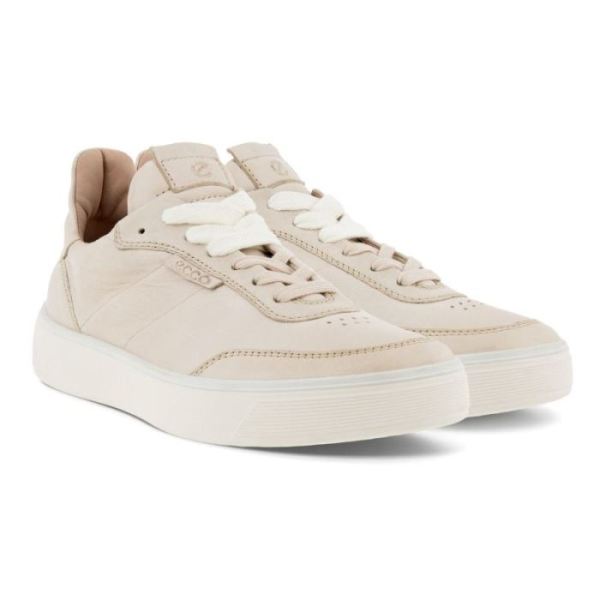 ECCO SHOES -STREET TRAY WOMEN'S STREET SNEAKER-LIMESTONE