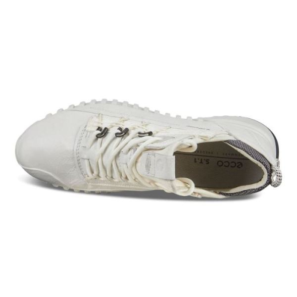 ECCO SHOES -ZIPFLEX WOMEN'S LOW DYNEEMA SHOES-WHITE