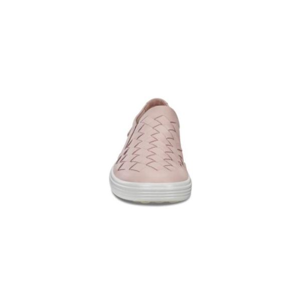 ECCO SHOES -WOMEN'S SOFT 7 WOVEN-ROSE DUST