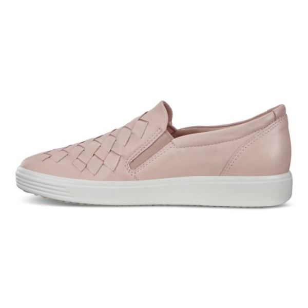 ECCO SHOES -WOMEN'S SOFT 7 WOVEN-ROSE DUST