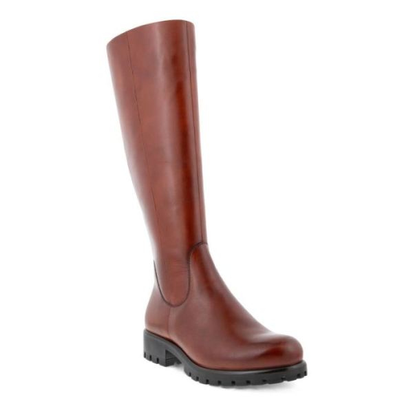 ECCO SHOES -MODTRAY WOMEN'S HIGH BOOT-COGNAC