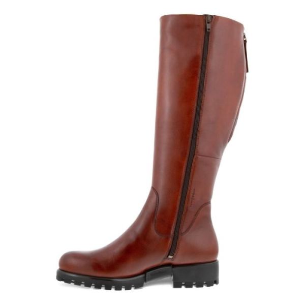 ECCO SHOES -MODTRAY WOMEN'S HIGH BOOT-COGNAC