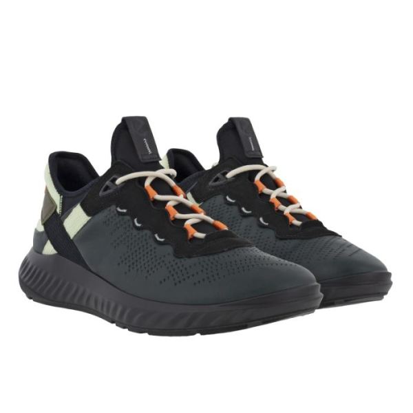 ECCO SHOES -ATH-1FM MEN'S SNEAKER-SEA TANGLE/BLACK