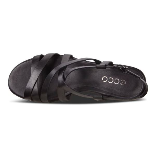 ECCO SHOES -SHAPE 35 WOMEN'S WEDGE SANDALS-BLACK