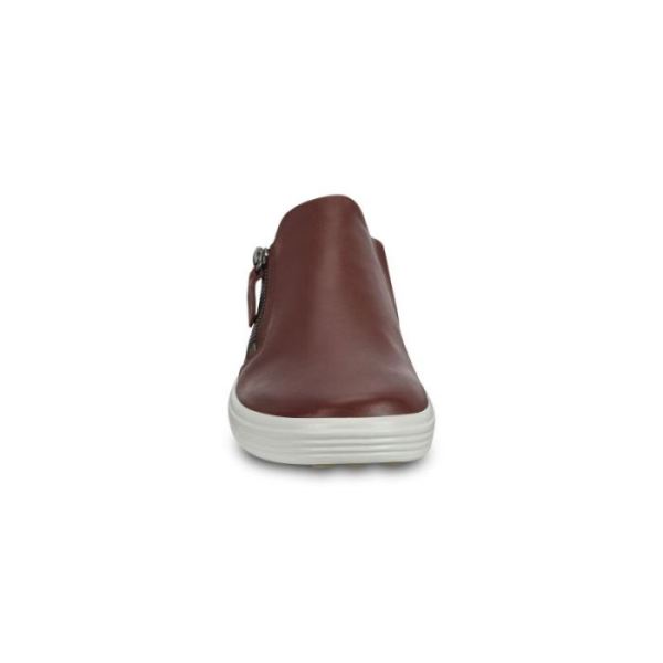 ECCO SHOES -SOFT 7 WOMEN'S SLIP-ON SHOES-CHOCOLAT