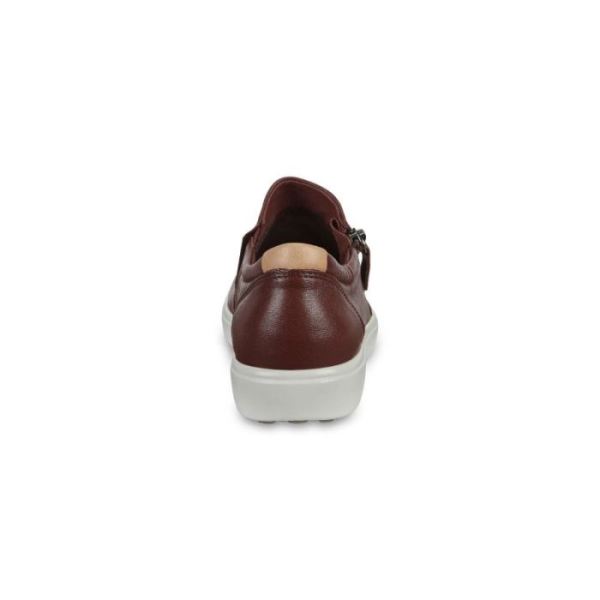 ECCO SHOES -SOFT 7 WOMEN'S SLIP-ON SHOES-CHOCOLAT